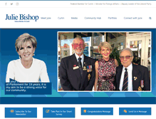 Tablet Screenshot of juliebishop.com.au